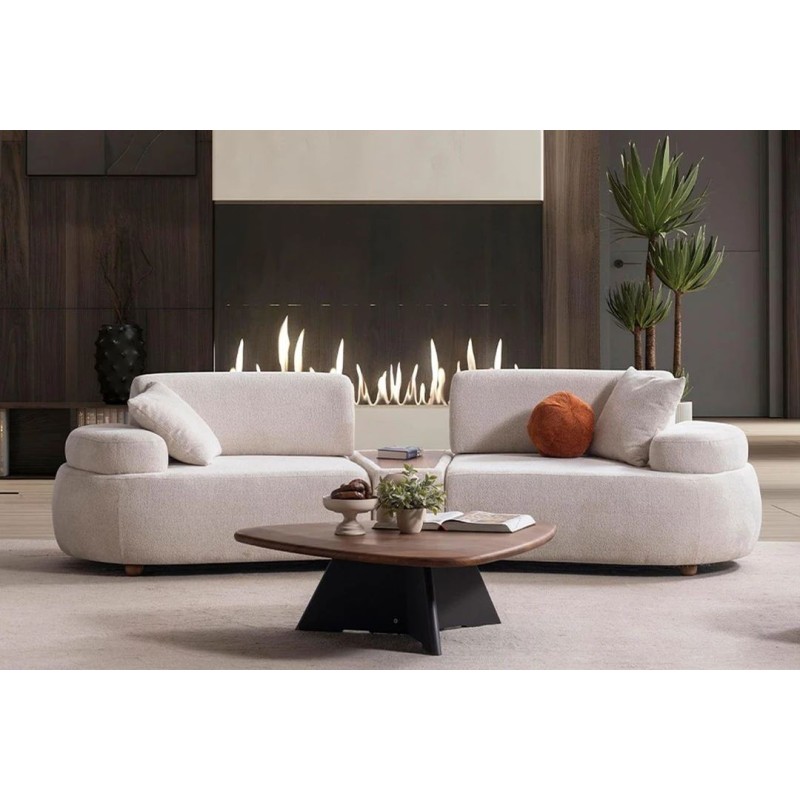 Living Room Furniture Set Rio - Cream Cream