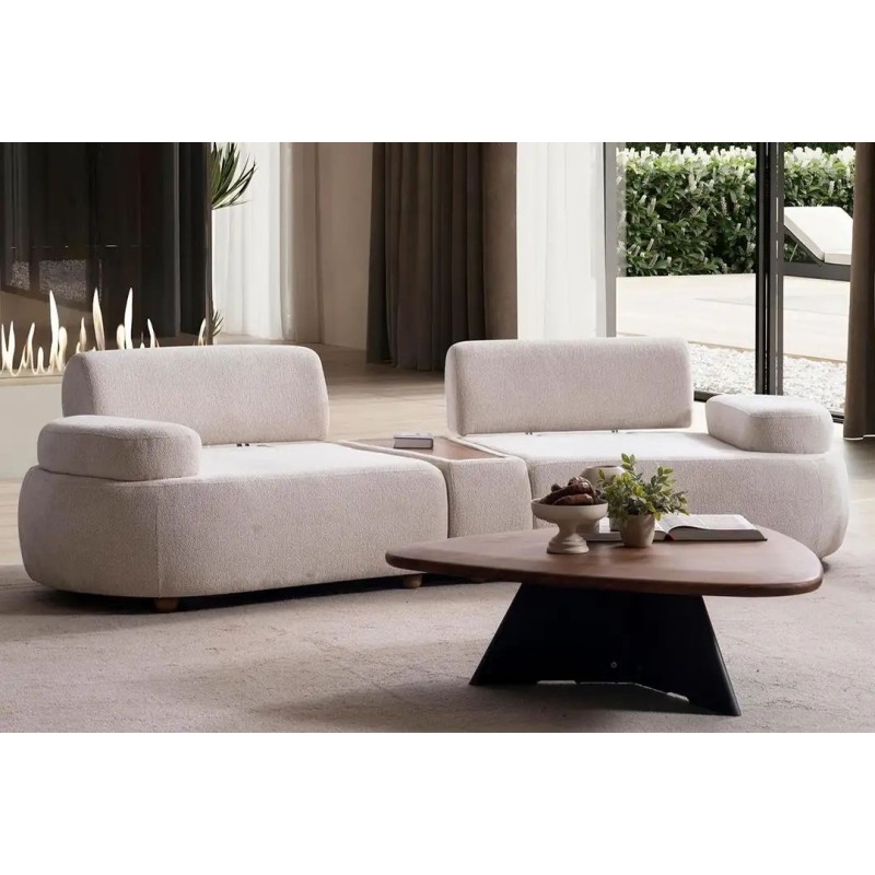 Living Room Furniture Set Rio - Cream Cream
