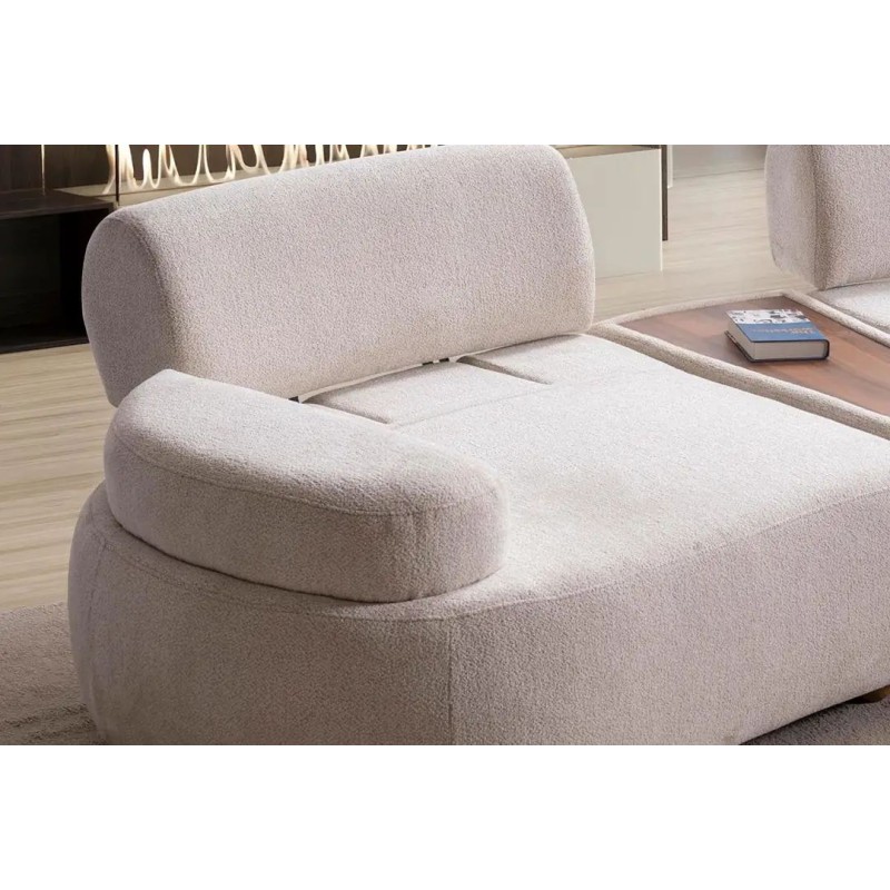 Living Room Furniture Set Rio - Cream Cream