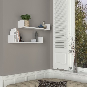 Wall Shelf Iris - White White