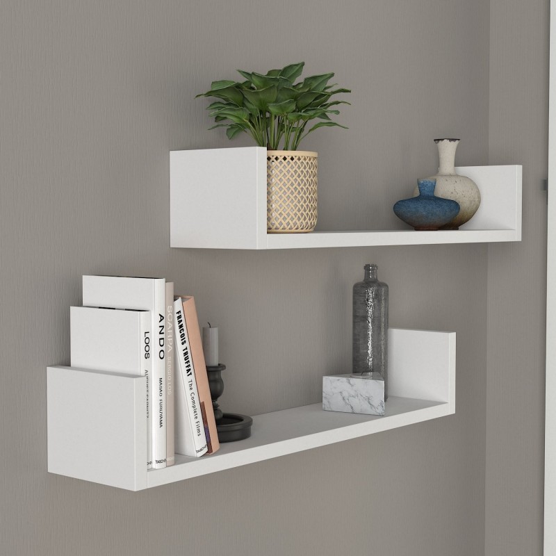 Wall Shelf Iris - White White