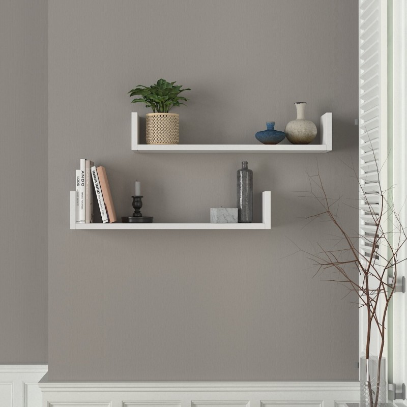 Wall Shelf Iris - White White
