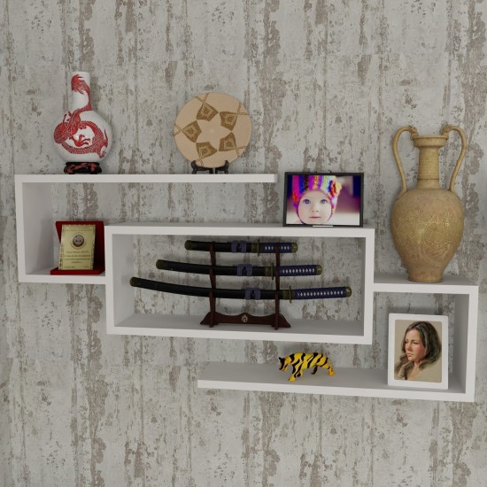 Wall Shelf Janison - White White Wall Shelf Janison - White White