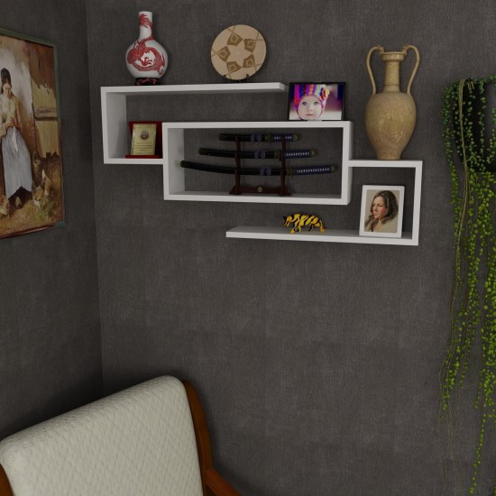 Wall Shelf Janison - White White Wall Shelf Janison - White White