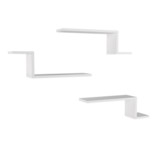 Wall Shelf Lowa - White White Wall Shelf Lowa - White White