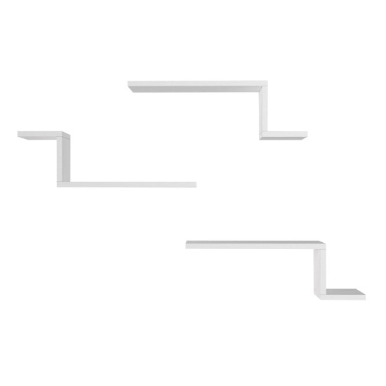Wall Shelf Lowa - White White Wall Shelf Lowa - White White