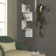 Wall Shelf Corner - White White Hanah Home Wall Shelf Corner - White White