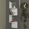 Hanah Home Wall Shelf Corner - White White