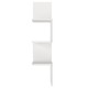 Wall Shelf Corner - White White Hanah Home Wall Shelf Corner - White White