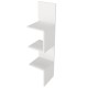 Wall Shelf Corner - White White Hanah Home Wall Shelf Corner - White White