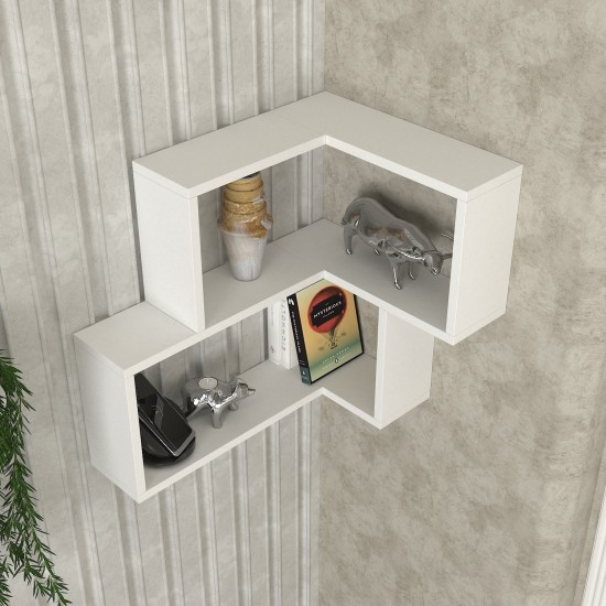 Wall Shelf Bulut - White White Wall Shelf Bulut - White White