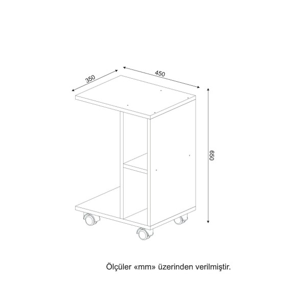 Side Table General - White White