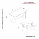 Τραπέζι Σαλονιού Akilli 90x45x52εκ - Χρώμα Λευκό