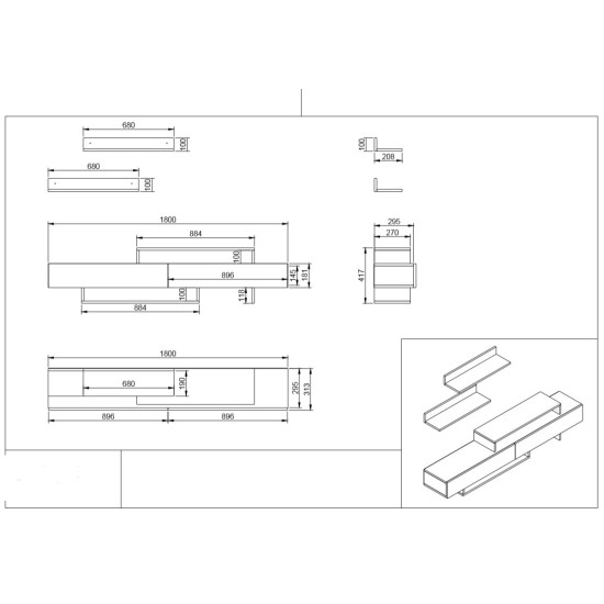 TV Unit Nirvana - White, Teak White
Teak TV Unit Nirvana - White, Teak White
Teak