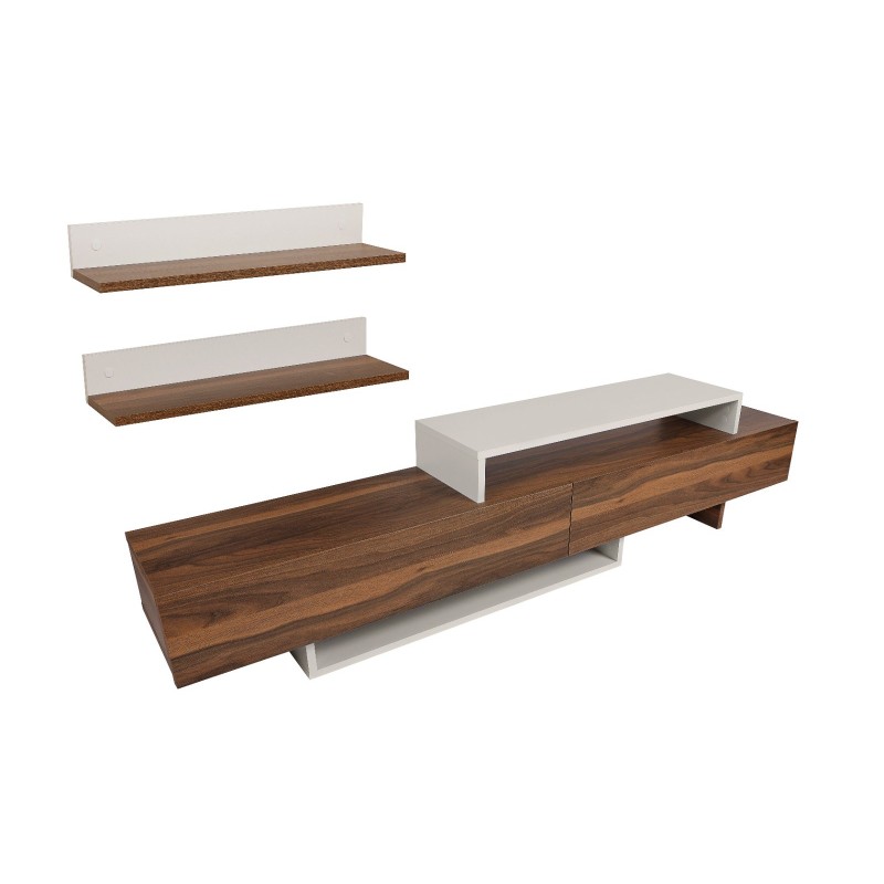 TV Unit Nirvana - White, Teak White
Teak