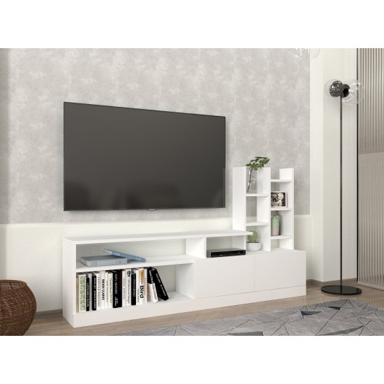 TV Unit Dolunay - White White TV Unit Dolunay - White White