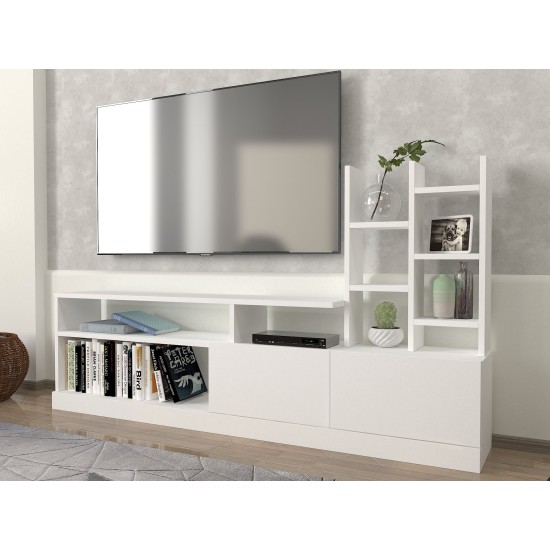 TV Unit Dolunay - White White TV Unit Dolunay - White White