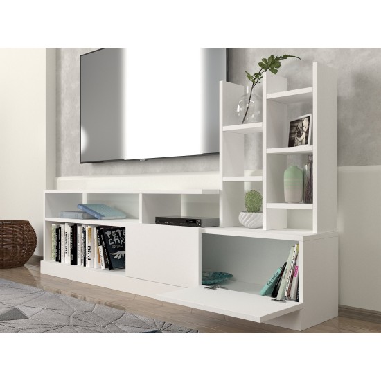 TV Unit Dolunay - White White TV Unit Dolunay - White White