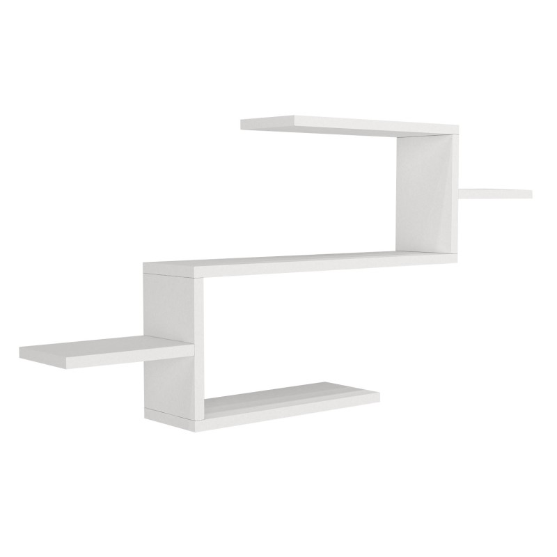 Ραφιέρα Τοίχου - Twist - Χρώμα Λευκό - 104x15x40εκ