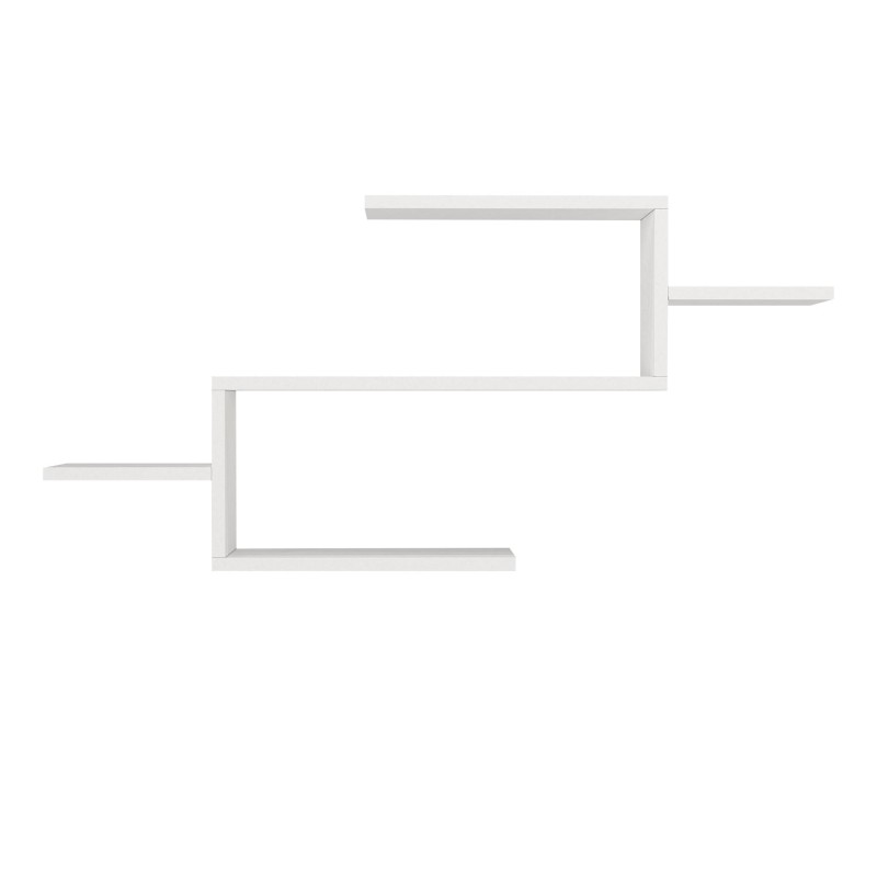 Ραφιέρα Τοίχου - Twist - Χρώμα Λευκό - 104x15x40εκ