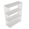Βιβλιοθήκη - Trilion - Χρώμα Λευκό - 62x24x90εκ