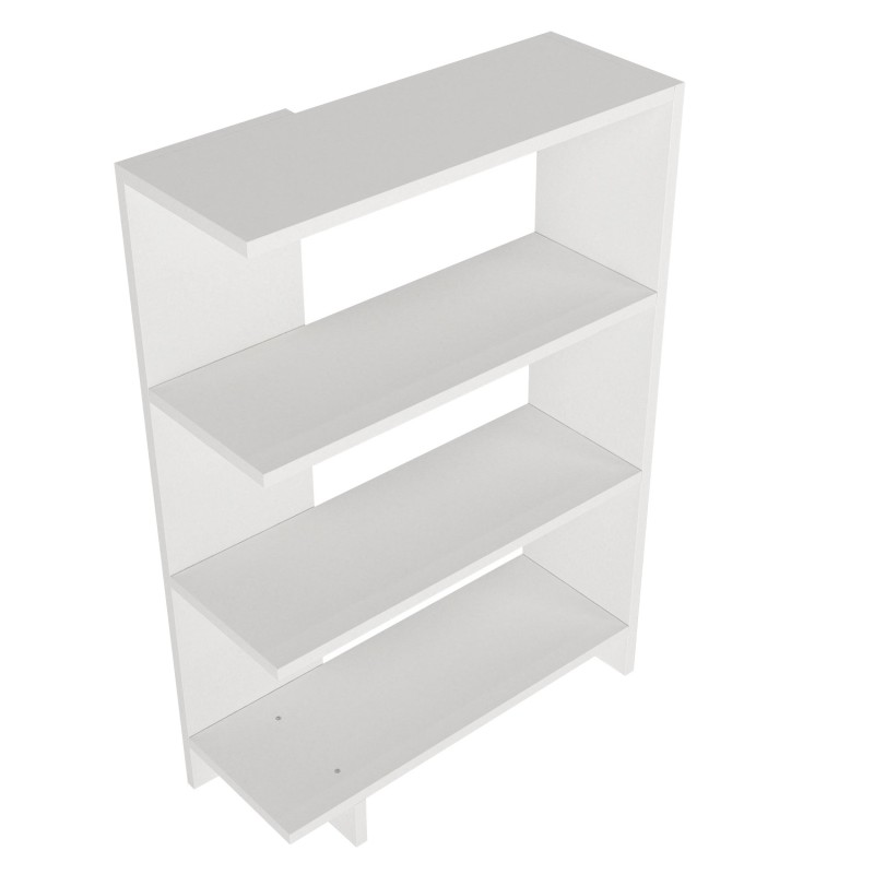 Βιβλιοθήκη - Trilion - Χρώμα Λευκό - 62x24x90εκ