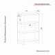 Βιβλιοθήκη - Trilion - Χρώμα Λευκό - 62x24x90εκ Βιβλιοθήκη - Trilion - Χρώμα Λευκό - 62x24x90εκ