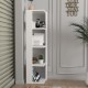 Βιβλιοθήκη - Venita - Χρώμα Λευκό - 32x32x120εκ