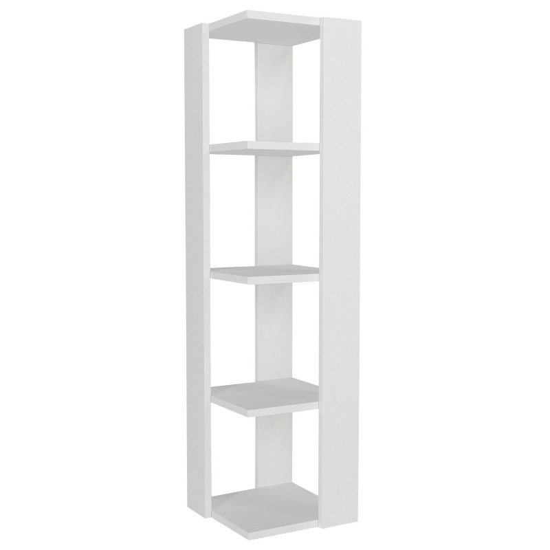 Βιβλιοθήκη - Venita - Χρώμα Λευκό - 32x32x120εκ