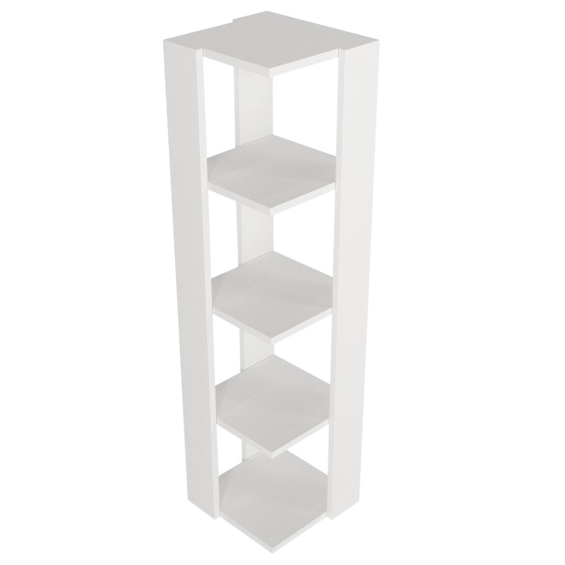 Βιβλιοθήκη - Venita - Χρώμα Λευκό - 32x32x120εκ