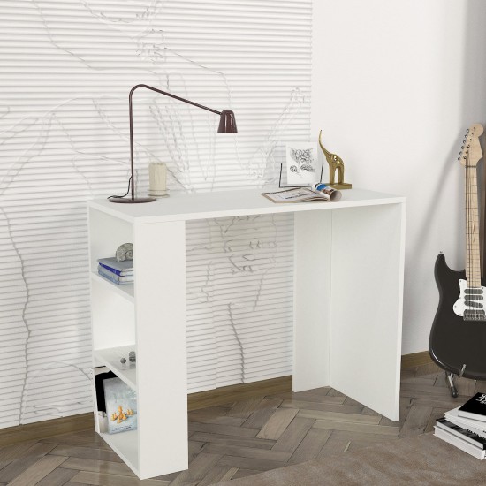 Study Desk Netenya - White White Study Desk Netenya - White White