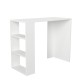 Study Desk Netenya - White White Study Desk Netenya - White White