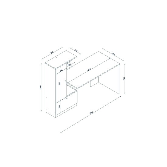 Study Desk Domingos - White, Walnut White
Walnut Study Desk Domingos - White, Walnut White
Walnut