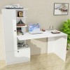 Hanah Home Study Desk Domingos - White White