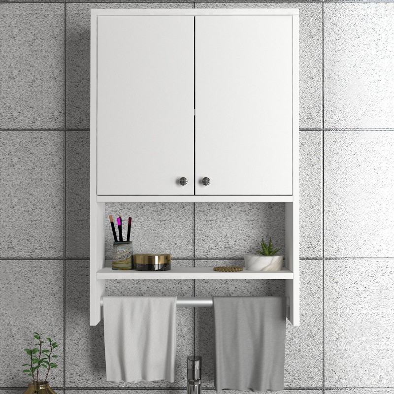 Bathroom Cabinet Vira - White White