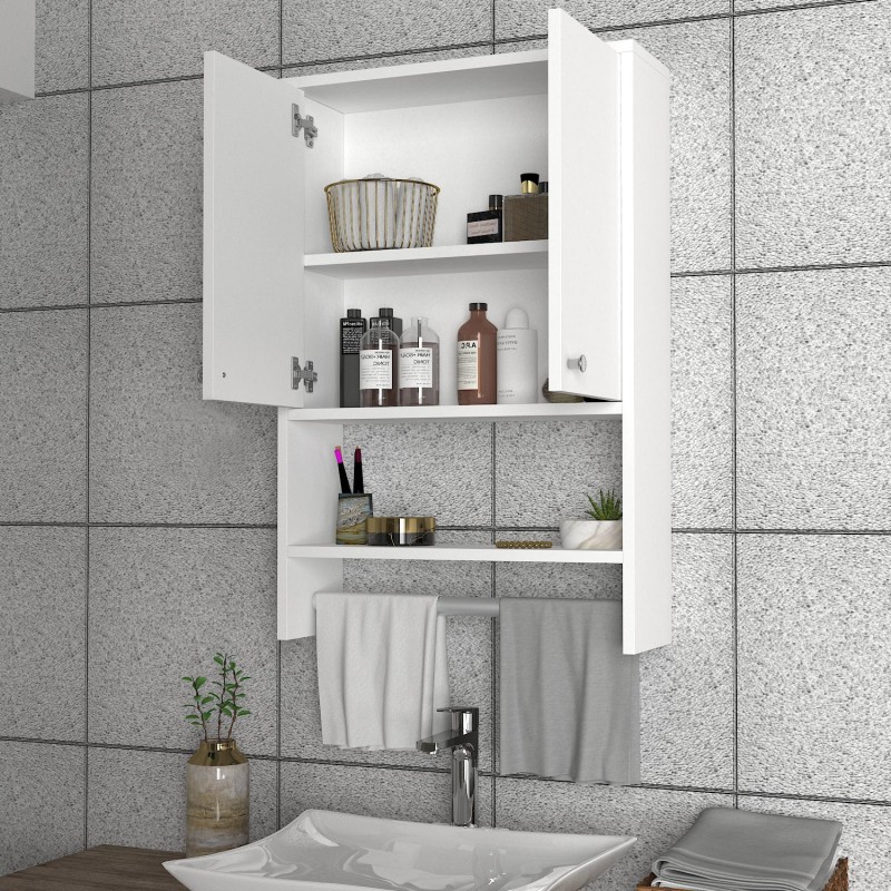 Bathroom Cabinet Vira - White White