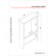 Bathroom Cabinet Vira - White White Bathroom Cabinet Vira - White White