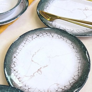 Dinner Set (24 Pieces) Albertus 24YT - White, Anthracite White
Anthracite