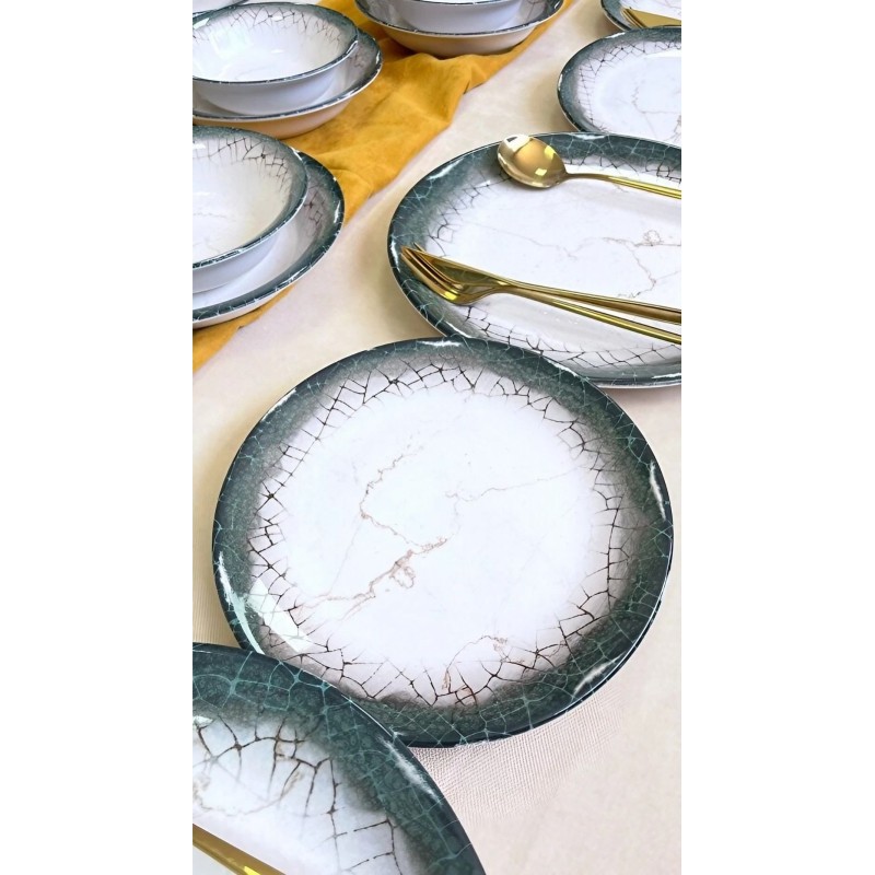 Dinner Set (24 Pieces) Albertus 24YT - White, Anthracite White
Anthracite