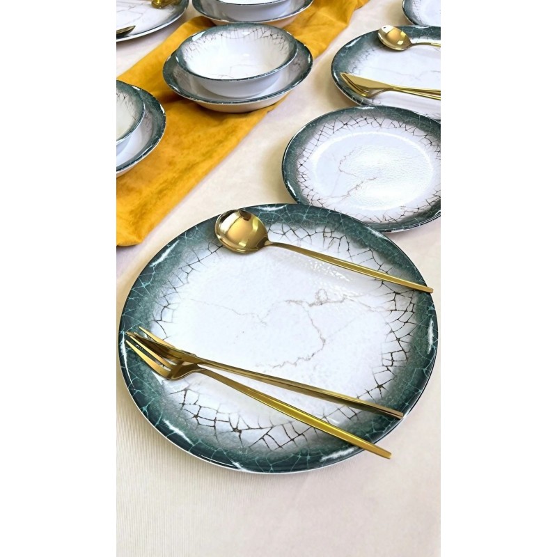 Dinner Set (24 Pieces) Albertus 24YT - White, Anthracite White
Anthracite