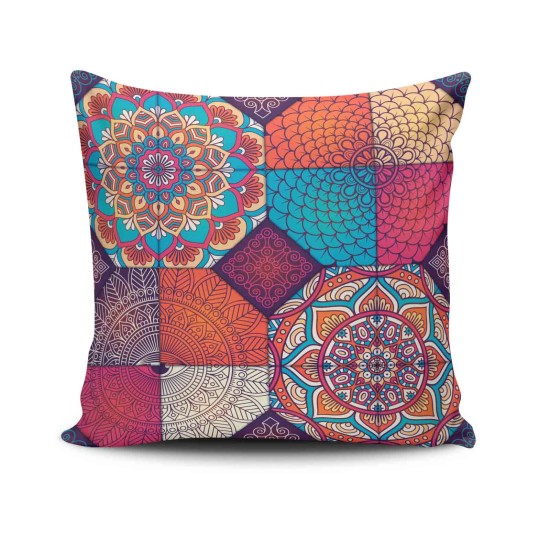 Cushion Cover NKLF-374 Multicolor Aberto Design Cushion Cover NKLF-374 Multicolor