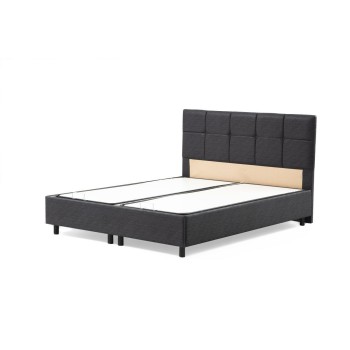 Single Bed Base & Headboard Vitalia 90 x 190 - Anthracite Anthracite