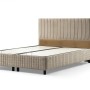 Single Bed Base & Headboard Safir 90 x 190 - Brown Brown