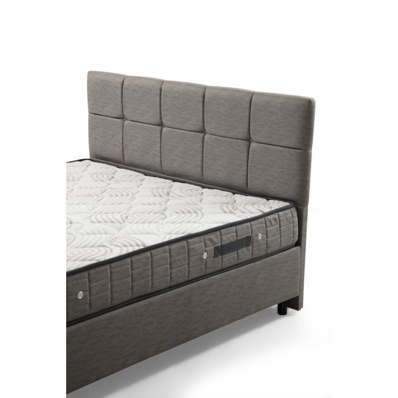 Single Mattress, Base & Headboard Vitalia Set 120 x 200 - Light Grey Light Grey