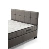 Double Mattress, Base & Headboard Vitalia Set 160 x 200 - Light Grey Light Grey