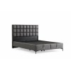 Double Bed Base & Headboard Abella 150 x 200 - Grey Grey