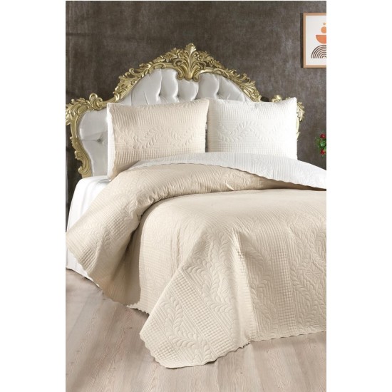 Lessentiel Double Bedspread Set Sanem - Cream, Beige Cream
Beige