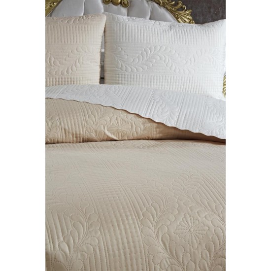 Lessentiel Double Bedspread Set Sanem - Cream, Beige Cream
Beige