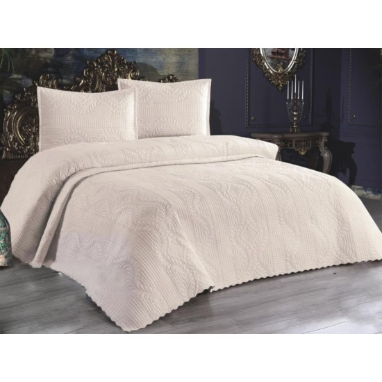 Double Bedspread Set Sena - Cappucino Cappucino Lessentiel Double Bedspread Set Sena - Cappucino Cappucino