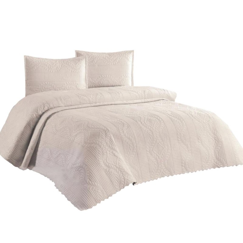 Lessentiel Double Bedspread Set Sena - Cappucino Cappucino